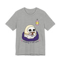 Plague Doctor Reading Is Self Care T-Shirt — Cute Dark Aesthetic Book Lover Tee
