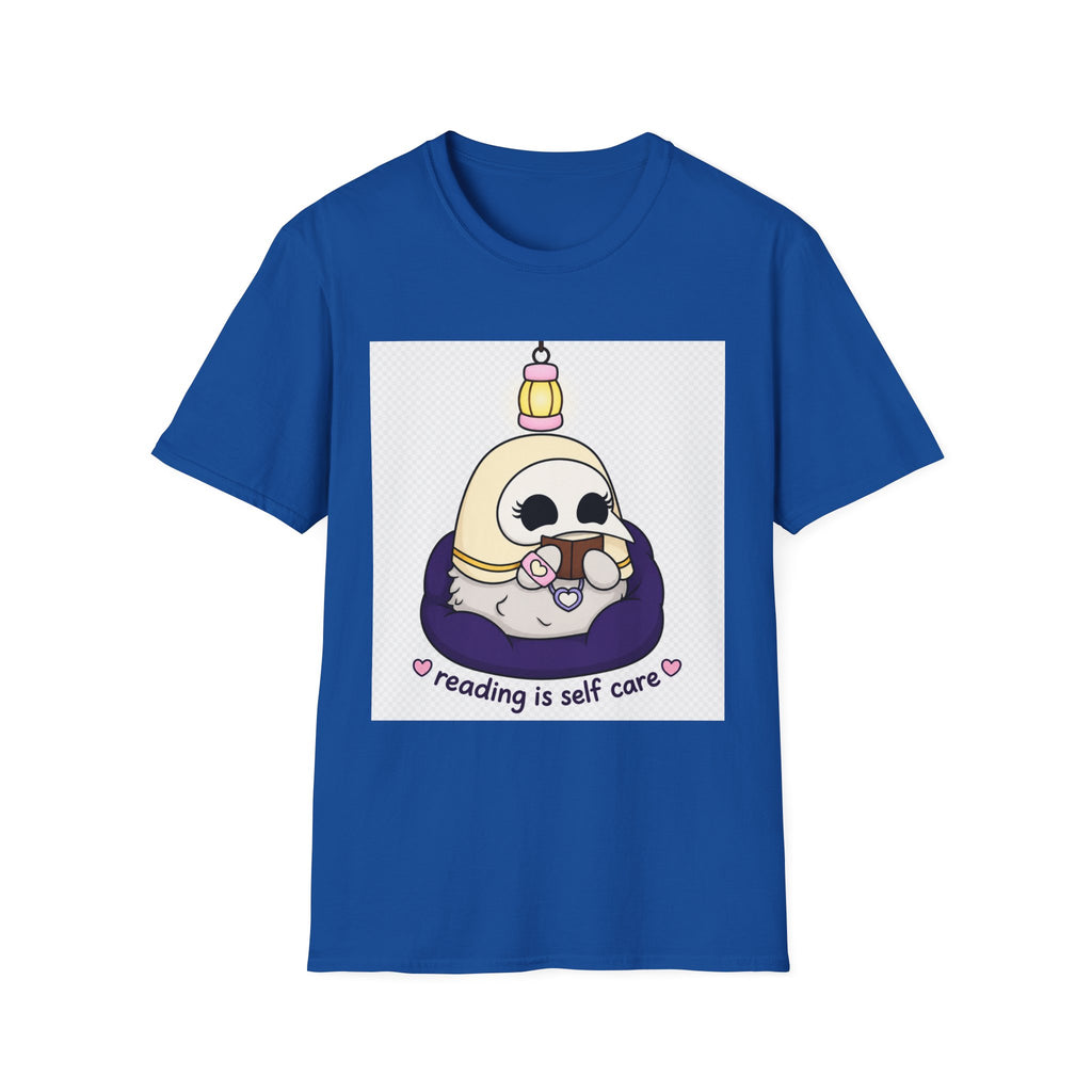 Reading Is Self Care T-Shirt — Cute Plague Doctor with Lantern