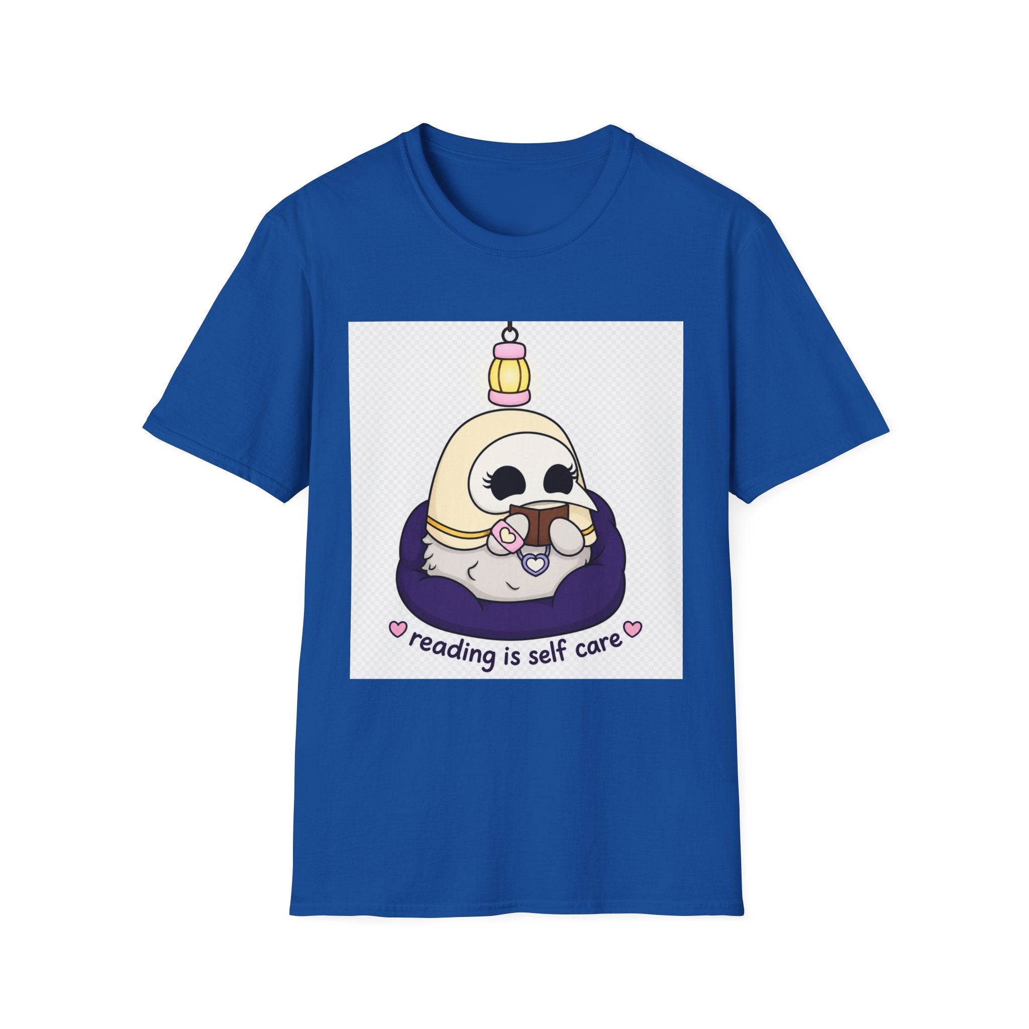 Reading Is Self Care T-Shirt — Cute Plague Doctor with Lantern