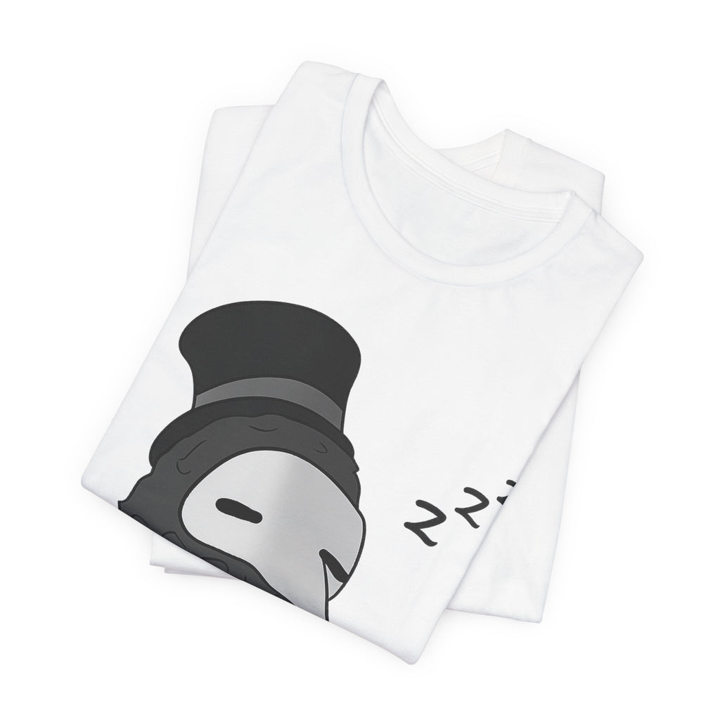Sleeping Plague Doctor T-Shirt — Cute Goth Mask Tee with Lantern