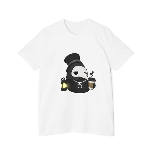 Plague Doctor Coffee Tee — Cute Dark Aesthetic T-Shirt