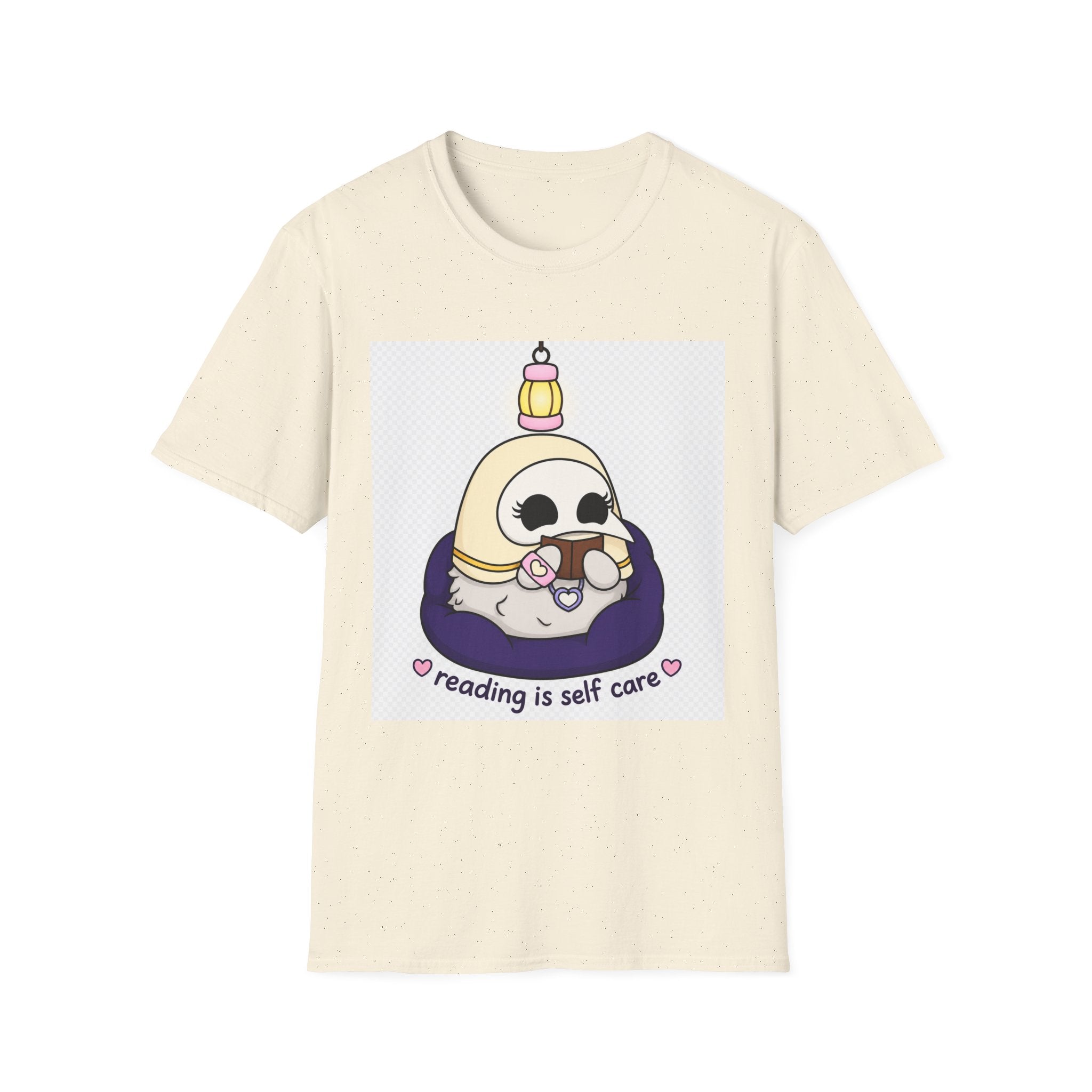 Reading Is Self Care T-Shirt — Cute Plague Doctor with Lantern