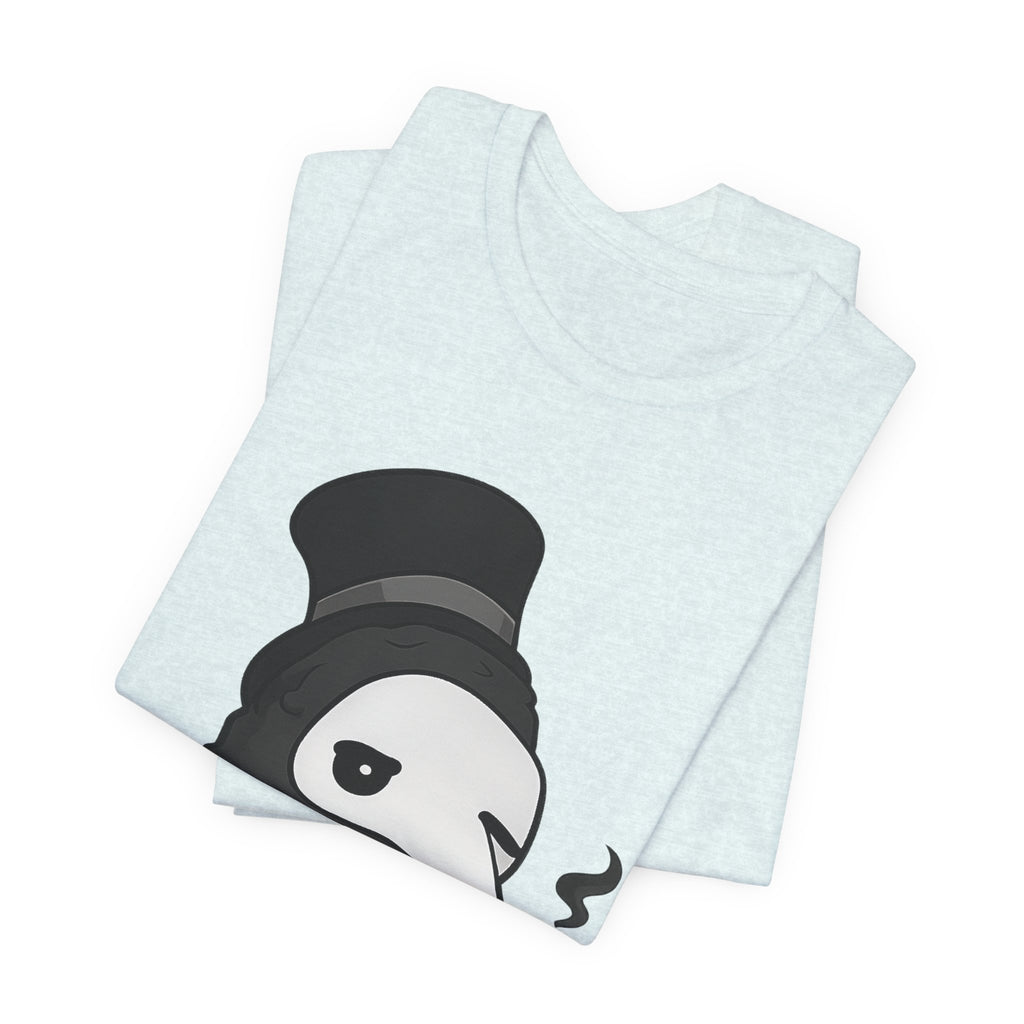 Plague Doctor Coffee Tee — Cute Gothic Lantern & Coffee Graphic T-Shirt