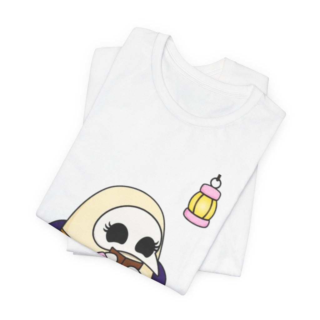 Plague Doctor Reading Is Self Care T-Shirt — Cute Dark Aesthetic Book Lover Tee