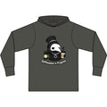 Plague Doctor Coffee Hoodie — One Eye Open Cute Dark Aesthetic Caffeine Sweatshirt