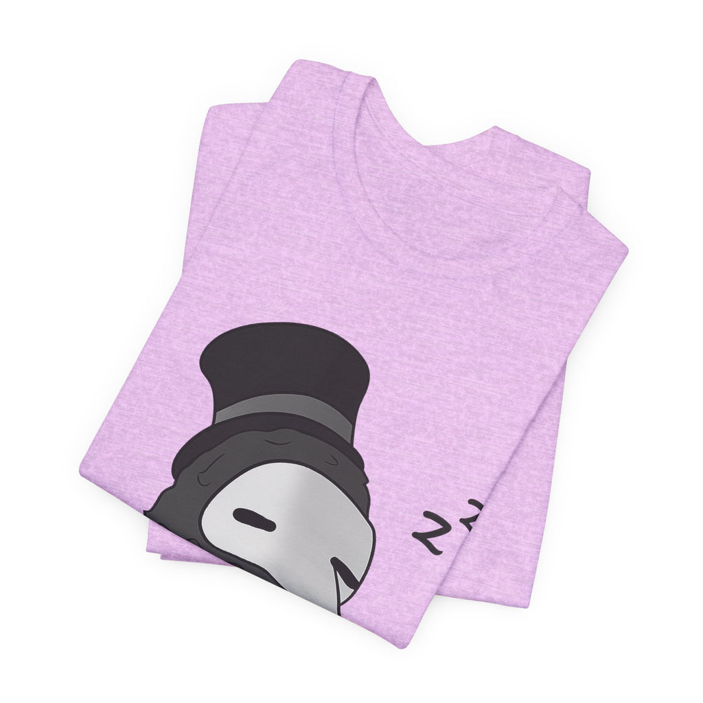 Sleepy Plague Doctor Tee — Cute Gothic Lantern Graphic T-Shirt
