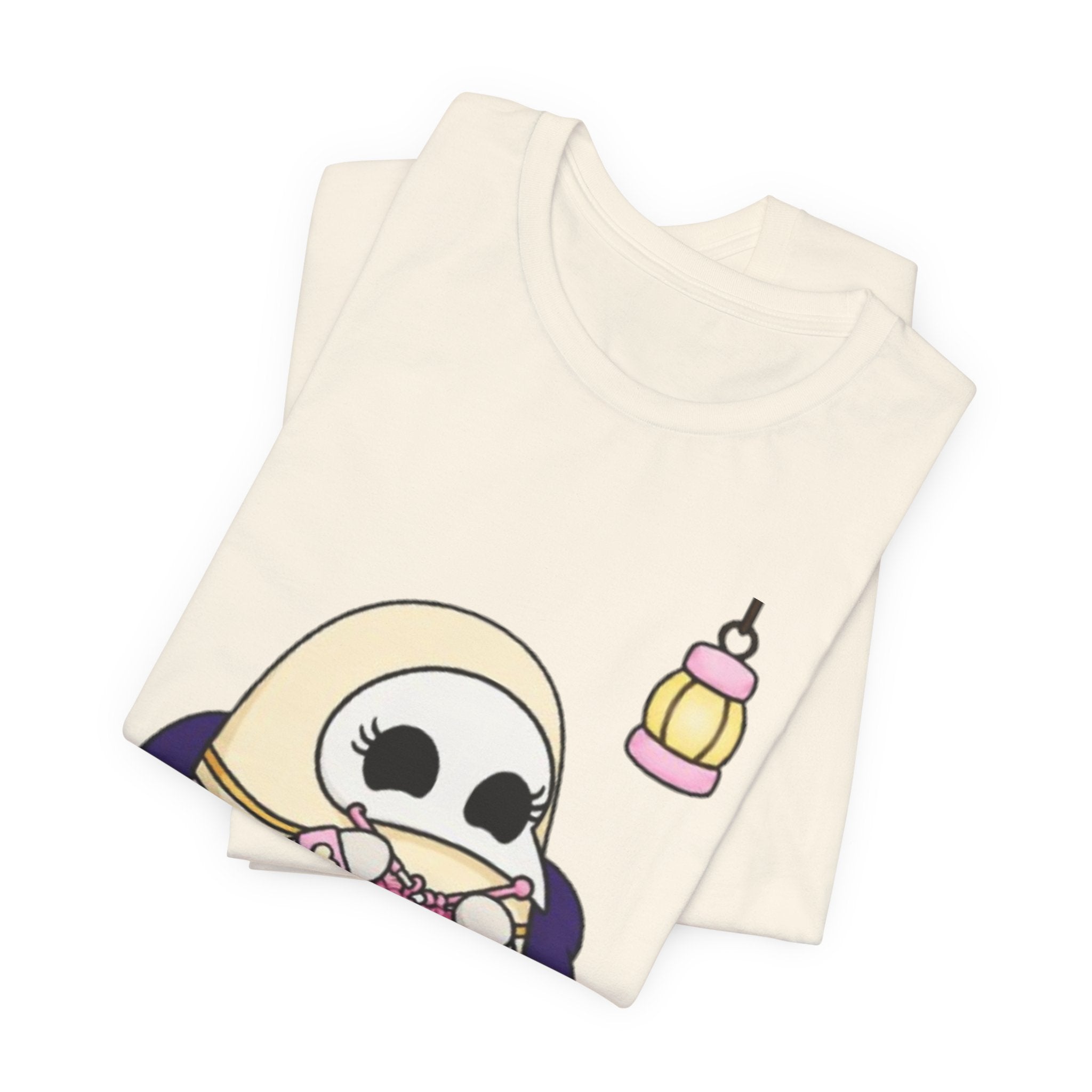 Plague Doctor Cozy Crochet T-Shirt — Cute Dark Aesthetic Crafter Tee