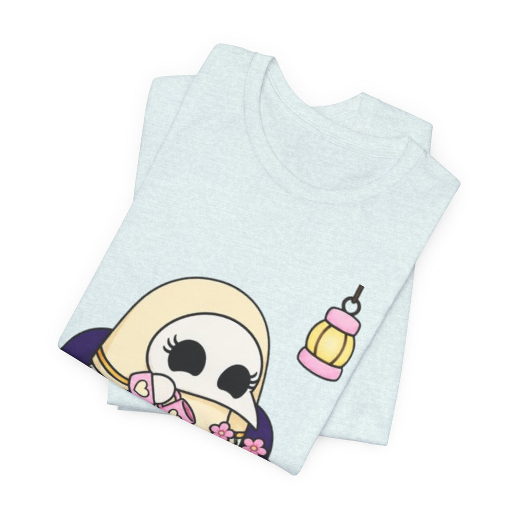 Plague Doctor Grow Your Peace T-Shirt — Cute Dark Aesthetic Plant Lady Hobbies Tee