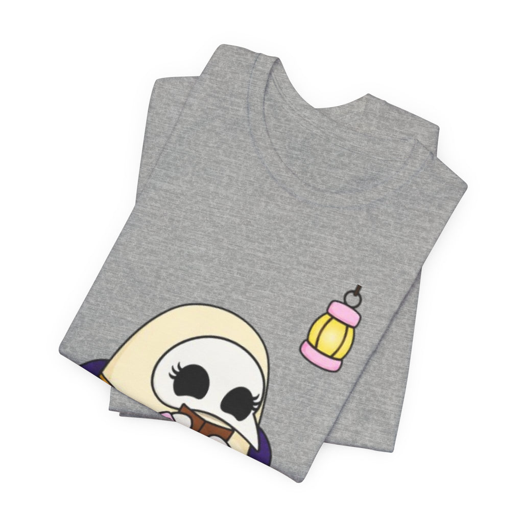 Plague Doctor Reading Is Self Care T-Shirt — Cute Dark Aesthetic Book Lover Tee
