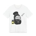Sleeping Plague Doctor T-Shirt — Cute Goth Mask Tee with Lantern