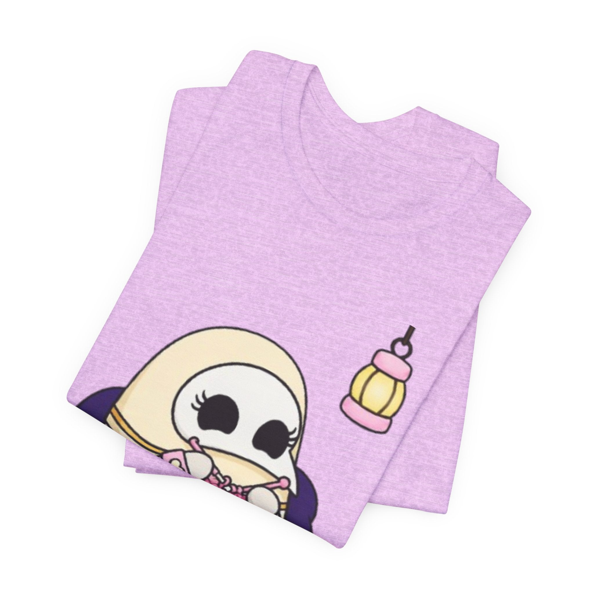 Plague Doctor Cozy Crochet T-Shirt — Cute Dark Aesthetic Crafter Tee