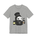 Plague Doctor Coffee Tee — Cute Gothic Lantern & Coffee Graphic T-Shirt