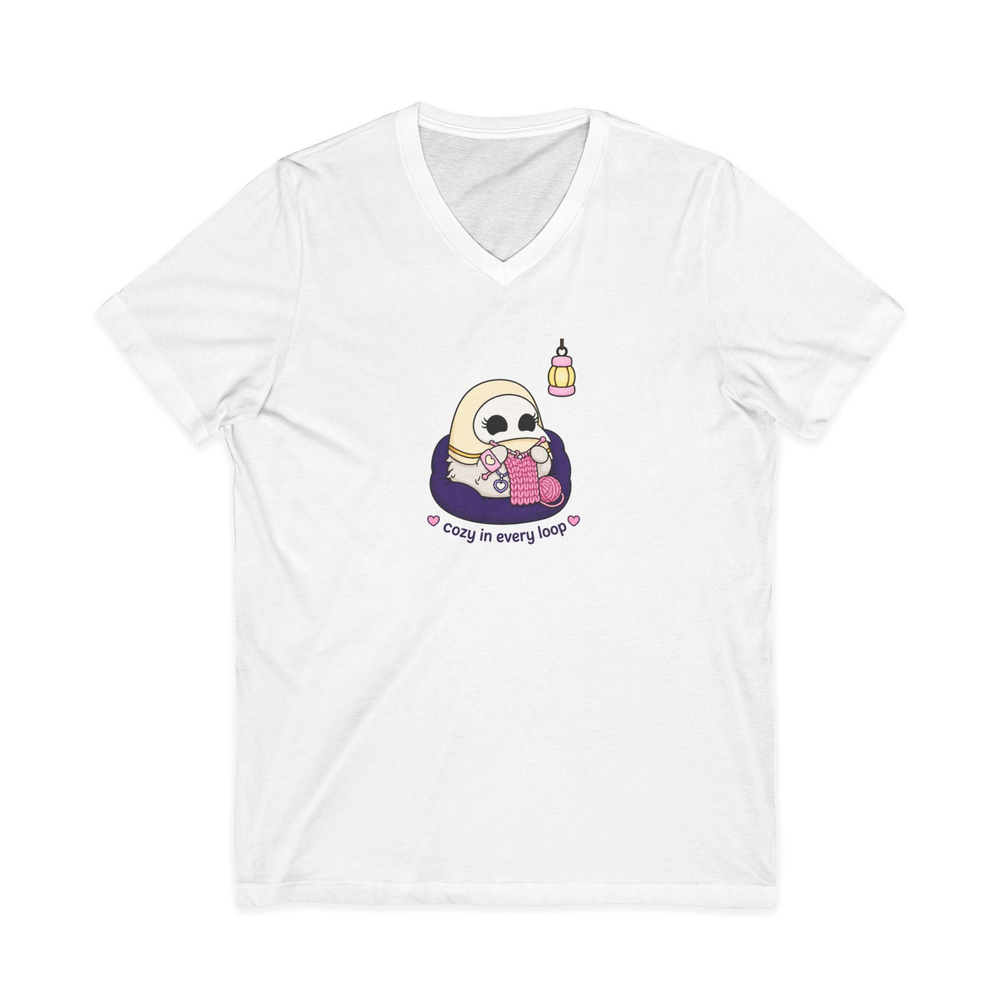 Plague Doctor Cozy Crochet T-Shirt — Cute Dark Aesthetic Crafter Tee