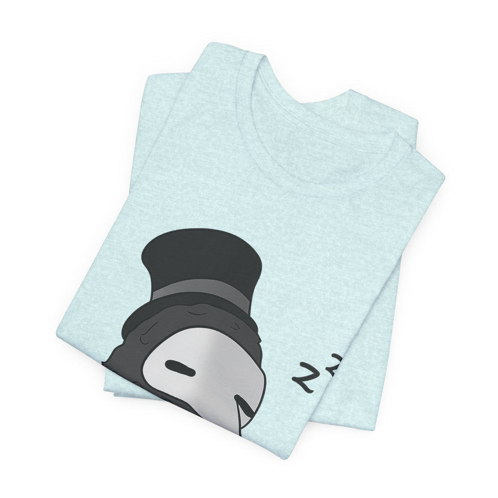 Sleepy Plague Doctor Tee — Cute Gothic Lantern Graphic T-Shirt