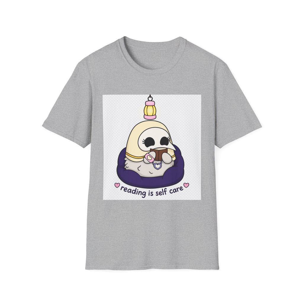 Reading Is Self Care T-Shirt — Cute Plague Doctor with Lantern