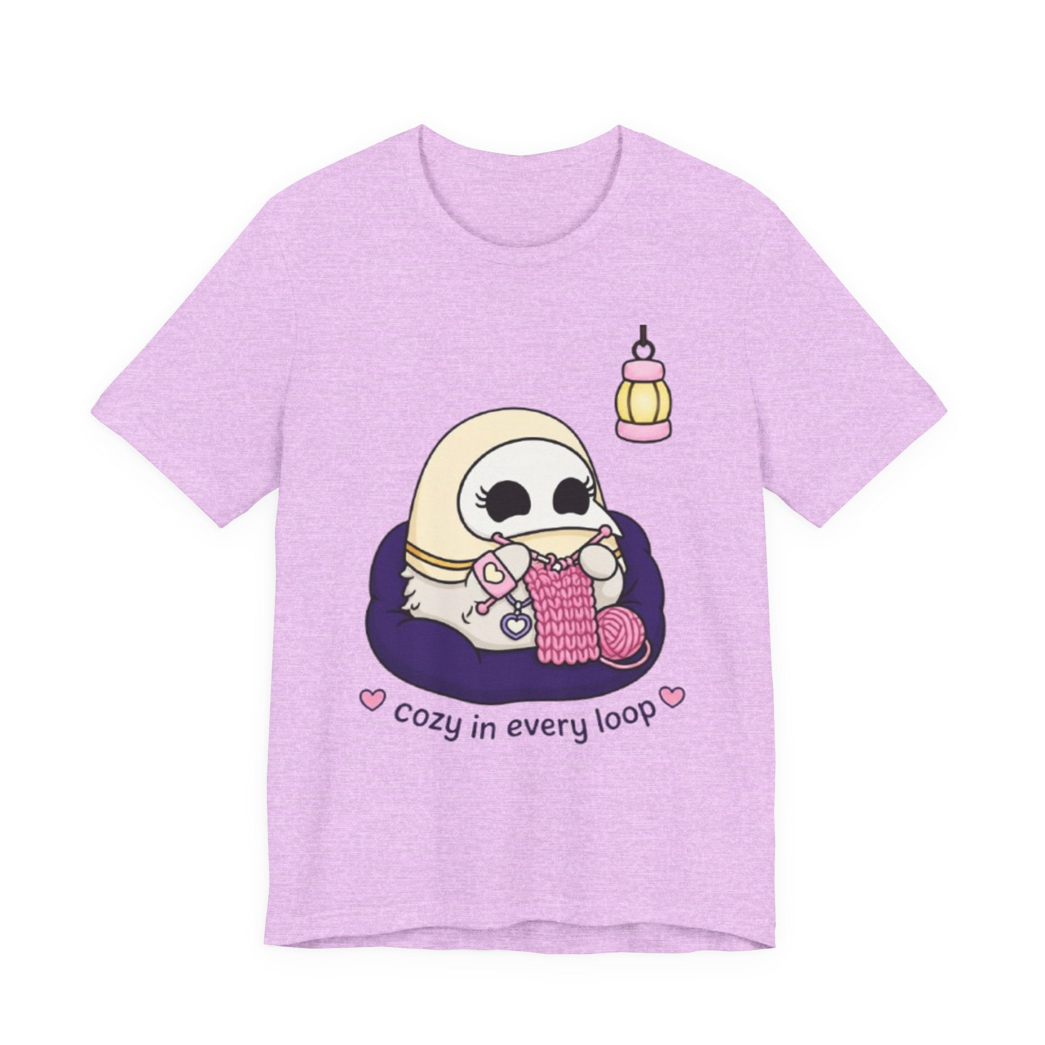 Plague Doctor Cozy Crochet T-Shirt — Cute Dark Aesthetic Crafter Tee