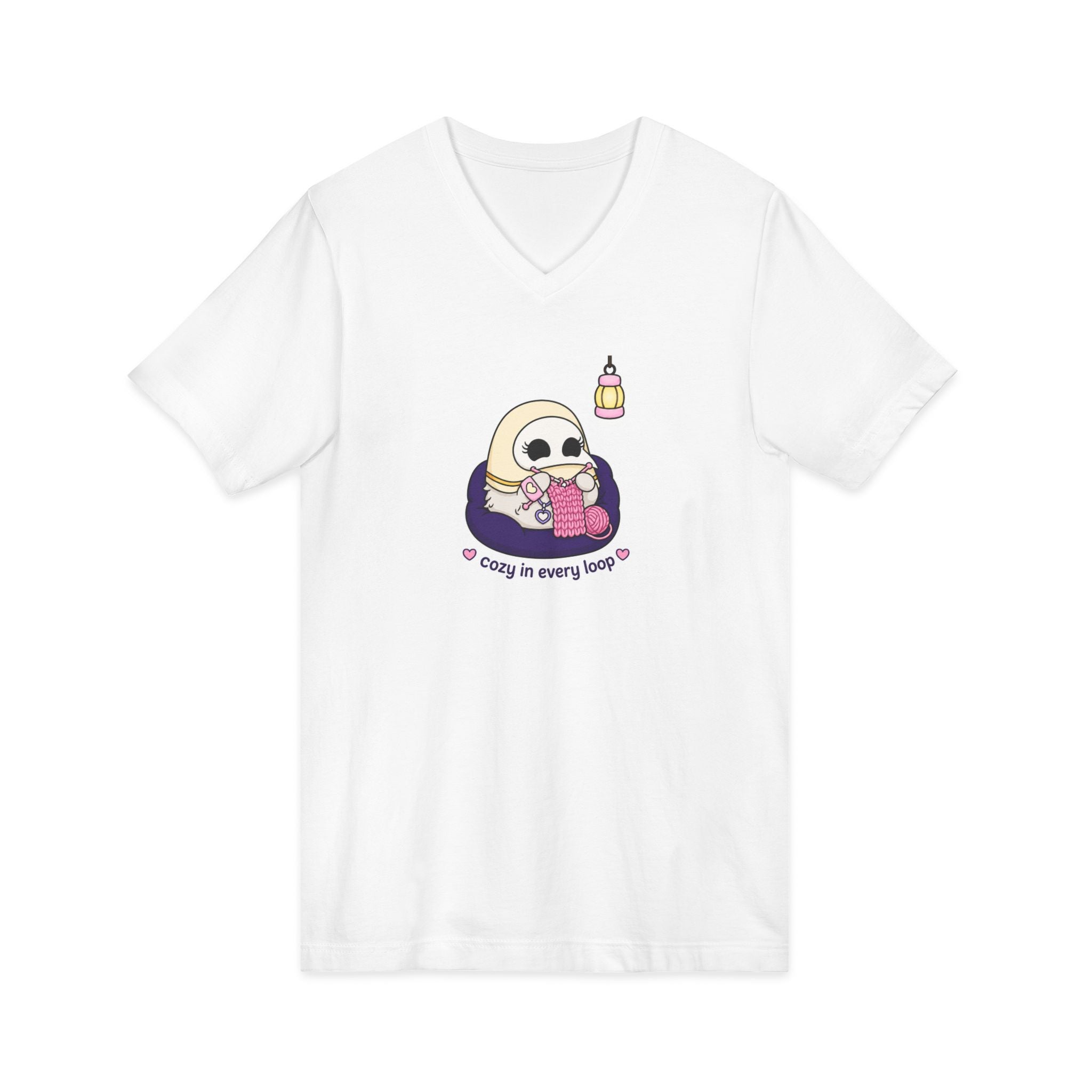 Plague Doctor Cozy Crochet T-Shirt — Cute Dark Aesthetic Crafter Tee
